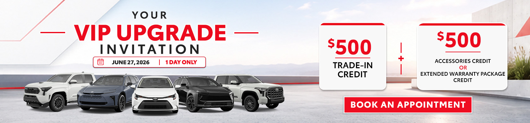 VIP Upgrade Invitation - Landing Page Banner