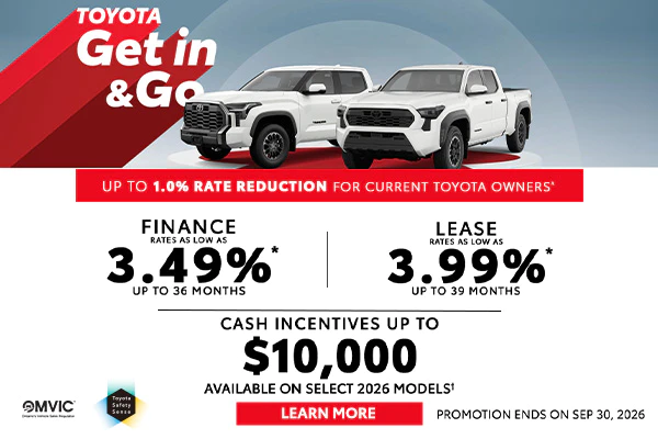 Don Valley North Toyota 2026 September Promotion - Hero Banner for mobile